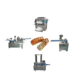 Garlic sticks Making machine Banana bread line automatic round dough divider dough pass with packaging snack machines UPPER