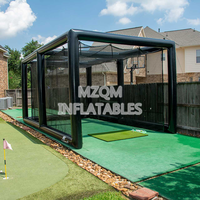 Terrain de sport en plein air, filet d'entraînement au golf et cage en PVC, simulateur de golf gonflable