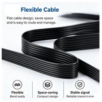 Câble adaptateur 40 broches à âme en cuivre avec isolation en caoutchouc pour appareils électroménagers, connexions HDD/CD/DVD-ROM et PCB