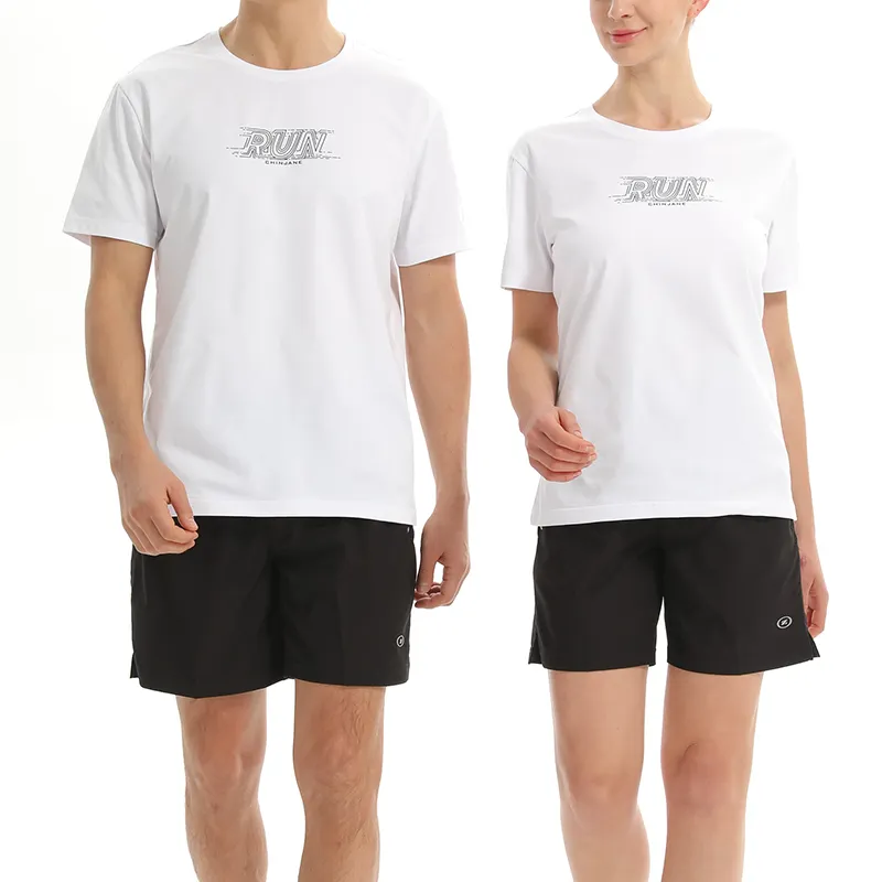 Personalizzazione Design Quick Dry Shorts Sleeve magliette cotone Poly Cotton Feel uomo donna magliette taglie forti con stampa