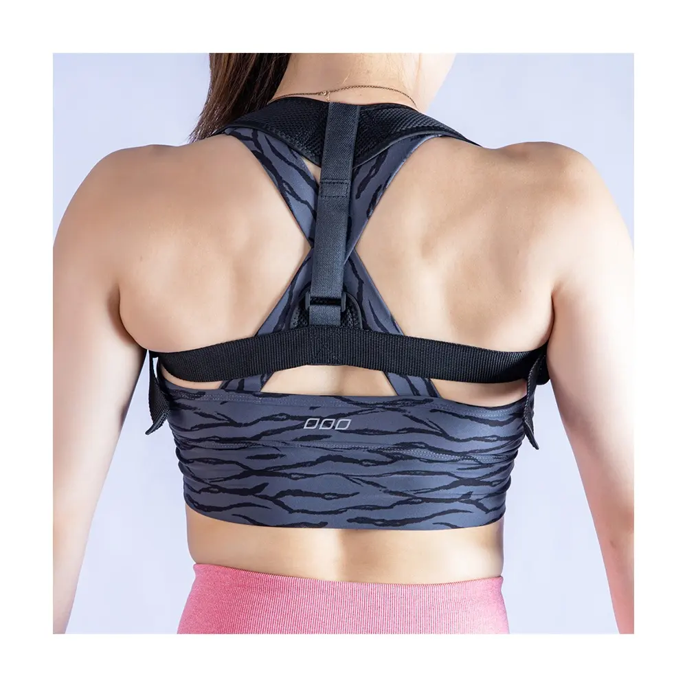 Good Selling Black Round Invisible Wear Neoprene Shoulder Back Support Posture Correction Belt