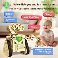 Robot en bois d'intelligence artificielle (IA) : Kits et matériaux de bricolage technologiques innovants pour l'éducation d'introduction, de difficulté élevée