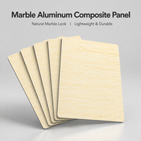 Panneau composite en aluminium ACM avec finition marbrée de 3 mm et 4 mm pour enseignes publicitaires