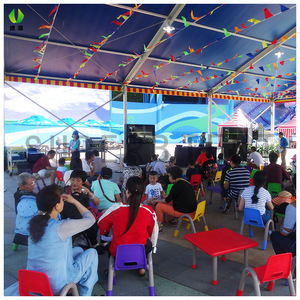 Carpa Rectangular para Eventos Comerciales al Aire Libre, de una Sola Capa, PVC Impermeable, Estructura Metálica con Refuerzo Diagonal, para Uso en Todas las Estaciones - Product Image 2