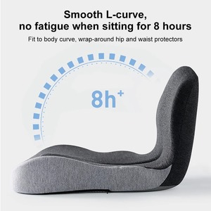 <b>Memory</b> Foam One Piece Office Cushion with Hip Spine Relief Beautifying Waist Support for Lumbar <b>Pillows</b> Seat Cushions - Product Image 4