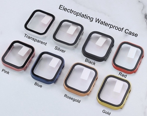 Étui étanche électro-plaqué <span class=keywords><strong>pour</strong></span> <span class=keywords><strong>Apple</strong></span> <span class=keywords><strong>Watch</strong></span> <span class=keywords><strong>Ultra</strong></span> 49 mm, séries 11, 10, 46 mm, 45 mm, 44 mm, 40 mm, <span class=keywords><strong>coque</strong></span> en verre trempé <span class=keywords><strong>pour</strong></span> IWatch - Product Image 5