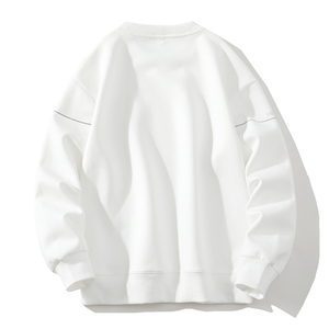 Suéter Casual de Otoño para Hombre, Corte Regular, Color Sólido, Manga Larga, Cuello Redondo, Cómodo, Transpirable, Popular para Uso Diario - Product Image 2
