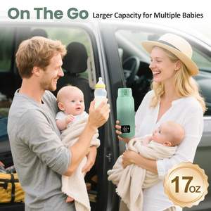 便携式不锈钢 17 盎司 500 毫升 100 瓦快速加热婴儿奶瓶加热器，适合婴儿旅行 - Product Image 6