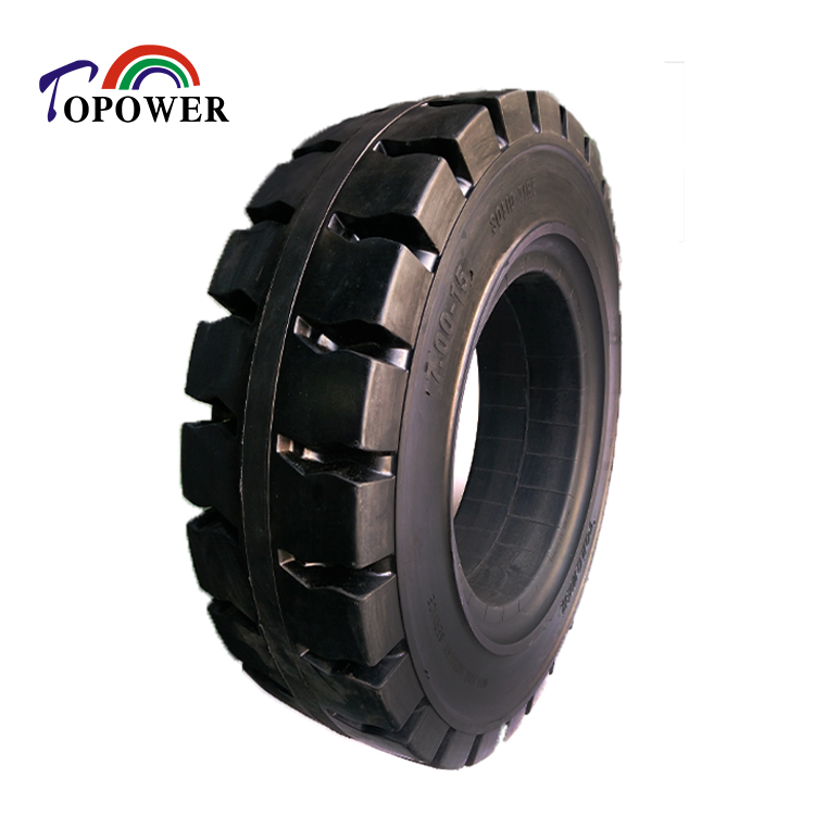 7.00-15 Industry Solid Tyre Puncture-resistant Rubber Trailer Tire for Airport, Port, Station Trailer Use