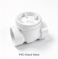 Katup Air Manual PVC dengan Segel EPDM untuk Air