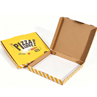 Boîtes d'emballage pour pizzas, boîtes à lunch en carton ondulé personnalisées, emballages alimentaires recyclables pour pizzas avec logo personnalisé, livraison rapide