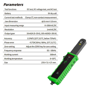 SmartSafe penjepit arus ACE ECC01, alat diagnostik arus/tegangan DC akurat cepat portabel kecil untuk listrik otomotif <span class=keywords><strong>BMW</strong></span> - Product Image 4