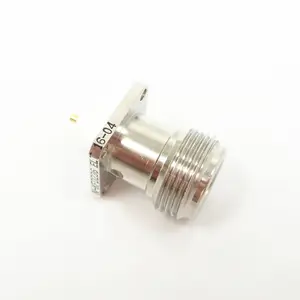 50Ohm N Tipo de Conector Fêmea 4 Furos Flanges de Montagem