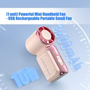 พัดลมมือถือพกพา USB Mini 199 ระดับความเร็ว N68 พัดลมเทอร์โบความเร็วสูงแบบพับได้ พลาสติกตั้งโต๊ะขนาดเล็ก สำหรับใช้ในครัวเรือน - Product Image 4