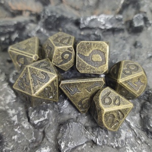 Prix usine <span class=keywords><strong>Top</strong></span> Fashion métal polyédrique dés ensemble pour donjons et Dragons RPG jeu dés jouets accessoire - Product Image 6