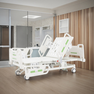 Tempat Tidur Rumah Sakit Elektrik Modern Lima Fungsi Bahan Stainless Steel yang Dapat Disesuaikan - Mode <span class=keywords><strong>CPR</strong></span> Peralatan Perawatan Sistem Rem Sentral - Product Image 2