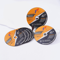 Alat Abrasif Cakram Pemotong dan Penggiling Logam Berkinerja Tinggi 4 1/2 Inci, Cakram Flap Shutter Wheel untuk Logam