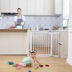 Recinzione di sicurezza per bambini con protezione in plastica per bambini con cancello retrattile per cani in acciaio Extra lungo per bambini per uso di servizi igienici <span class=keywords><strong>e</strong></span> cucina - Product Image 3