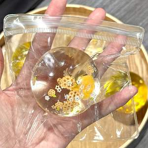 Nuevo Juguete Antiestrés de TPR con Forma de Bola de Maltosa Transparente de 6 cm, Regalo Hecho a Mano para Niños y Adultos - Product Image 3