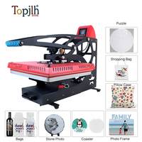 Presse à Chaud par Sublimation Topjlh, Machine de Presse à Chaud Automatique Numérique Haute Pression pour l'Industrie du T-shirt