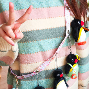 Персонализированный шнурок-лента для ключей с принтом мультяшного персонажа, с именем, из полиэстера и нейлона, для фестивалей и вечеринок, подарок для фанатов Ita <span class=keywords><strong>Lanyard</strong></span> - Product Image 1