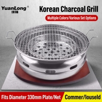 Grand brasero japonais rond pour barbecue coréen et cuisson domestique au charbon de bois