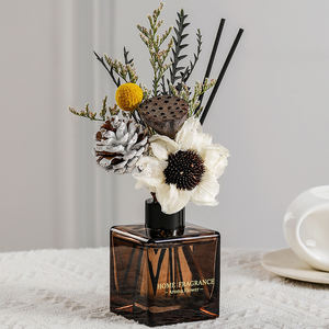 Diffuseur de parfum pour <span class=keywords><strong>la</strong></span> maison <span class=keywords><strong>Molly</strong></span> Glory, fleurs séchées, désodorisant, 150 ml, huile essentielle, diffuseur de rose romantique - Product Image 1