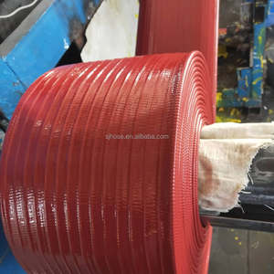 2 <strong>Inch</strong> 50mm X 100 Meters Ribbed Brown Lay Flat Mining <strong>Hose</strong>, 10 Bar High Pressure, for Mining, Dewatering and Water Transfer - Product Image 1