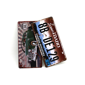 Matrículas de coche al por mayor de alta calidad, diseños decorativos en relieve Vintage de aluminio personalizados, matrícula personalizada - Product Image 1