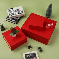 Boîte cadeau magnétique en carton recyclable avec lamination mate, fabrication directe d'usine, couvercle magnétique à rabat, taille et logo personnalisés