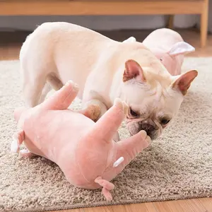 सुअर/हंस के आकार की गुड़िया कुत्ता पालतू चबाने वाला दांत काटने वाला प्रतिरोधी तनाव निवारक स्लीपिंग खिलौना पालतू आलीशान खिलौना कुत्ता वेंट डीकंप्रेसन गुड़िया