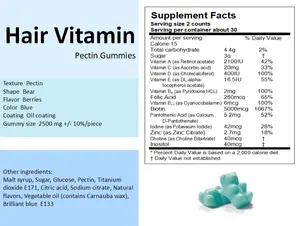 GOMITAS MULTIVITAMINAS ETIQUETA PRIVADA FABRICACIÓN DE CONTRATO GRAN SABOR Extracto de hierbas VEGANO MULTIVITAMINA VEGANA BIOTINA GOMIANDO