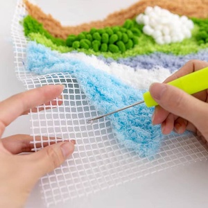 DIY Latch Hook Rug Pre-Printed Canvas <b>Crochet</b> Yarn Embroidery <b>Kit</b> for Adults Kids Home Decor Gift - Product Image 4