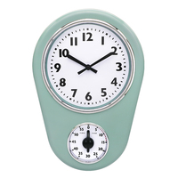 Reloj de Cocina de Pared de Plástico con Temporizador, Termómetro, Reloj Temporizador de Cocina en Venta