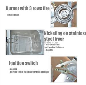 <span class=keywords><strong>Friteuse</strong></span> à gaz commerciale Sizhi de 6 <span class=keywords><strong>litres</strong></span> avec cuisson à haute température, construction en acier inoxydable, équipement de restauration rapide, équipement de cuisine et de restaurant - Product Image 6