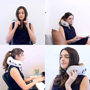 Masajeador eléctrico de cuello y cuerpo Shiatsu inalámbrico en forma de U para masaje boca abajo - Product Image 6