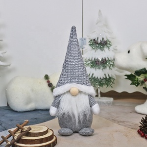 Usine de haute qualité fait à la main suédoise Tomte <span class=keywords><strong>scandinave</strong></span> père noël <span class=keywords><strong>elfe</strong></span> ornements sans visage Rudolph poupée gnome de noël pour la maison - Product Image 6