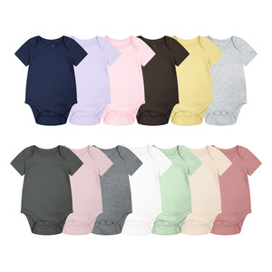 Tutine in Cotone Biologico all'Ingrosso, Abbigliamento per Neonati, <span class=keywords><strong>Body</strong></span> a Maniche Corte per Neonati e Bambini - Product Image 1