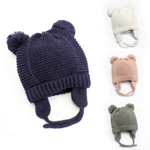 Đi Xe Đạp Dệt Kim Earflap <span class=keywords><strong>Hat</strong></span> Thương Hiệu Beani Mùa Đông Rắn Colour Biểu Tượng Tùy Chỉnh <span class=keywords><strong>Beanie</strong></span> Earflap <span class=keywords><strong>Hat</strong></span> - Product Image 2