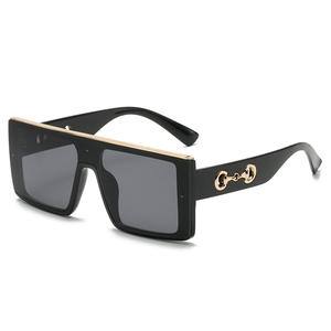 แว่นกันแดดผู้หญิงสไตล์ยุโรปกรอบสี่เหลี่ยม UV400 วัสดุ PC สีดำ FY-8825 แฟชั่นอินเทรนด์แว่นกันแดด - Product Image 4