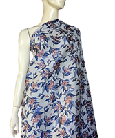 Dernière mode 168gsm polyester viscose jacquard tissu de brocart tissu teint en fil de conception florale pour robes de femmes