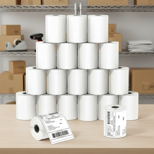 American Direct Free Shipping 4x6 Adhesive Waterproof Heat-Resistant Shipping Label <b>Sticker</b> Roll for Promotion Grocery Use - Product Image 4