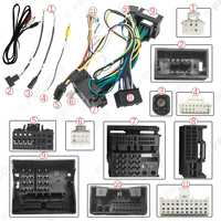 Faisceau de câblage audio 16 broches pour voiture avec boîtier Canbus et LVDS pour Audi Q5/A4L/A1 (11-15) – Adaptateur de câblage pour installation stéréo