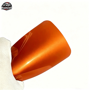 NIKO Film PET Piano Flame <b>Orange</b> PET Material Matte Texture Car Products Film Wrap Vinyl Sticker <b>Paper</b> - Product Image 2