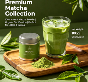 Private Label Matcha Green Tea Powder Custom Logo Eco-Friendly Pouch Bag Packaging For Detox Weight Loss Supplement Retail - Product Image 4