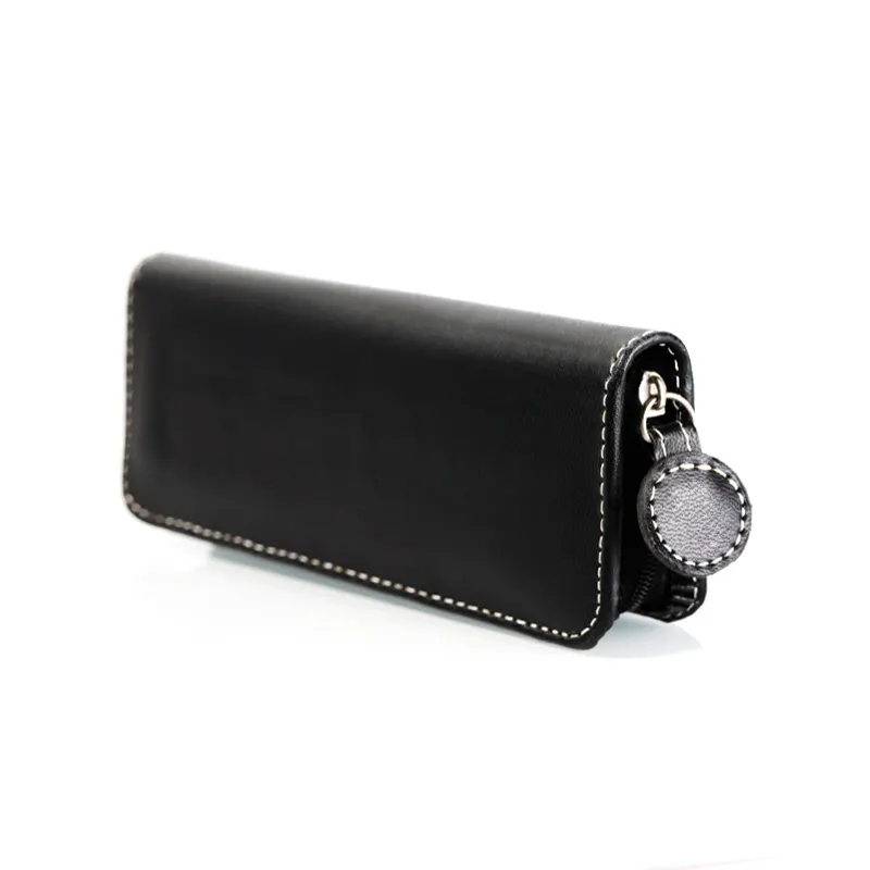 Leather Pen Pencil Bag Pen Case For School Pencil Holder For Office Metal Fountain Pen Pouch Leather Gift Box