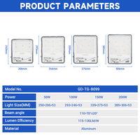 Haute Qualité Smd Ip65 Éclairage Extérieur Étanche En Aluminium 50w 100w 150w 200w Led Projecteur