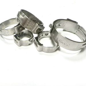 Colliers de serrage pour tuyaux PEX en acier inoxydable de 1 pouce, pour remplacement et réparation, avec conception à oreille unique et sans dégradé - Product Image 4