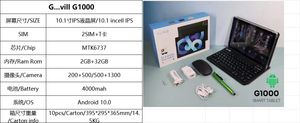 Bán Buôn New G1000 <span class=keywords><strong>Android</strong></span> Tablet PC 10.1 Inch <span class=keywords><strong>OEM</strong></span> <span class=keywords><strong>Tab</strong></span> Với 3G 4G Máy Ảnh USB Cho Giải Trí - Product Image 6