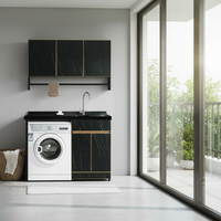 Lemari Penyimpanan Dinding Modern dari Baja Anti Karat untuk Kamar Mandi, Vila, Hotel, dan Laundry, Ramah Lingkungan, dengan Finishing Lacquer yang Dapat Disesuaikan